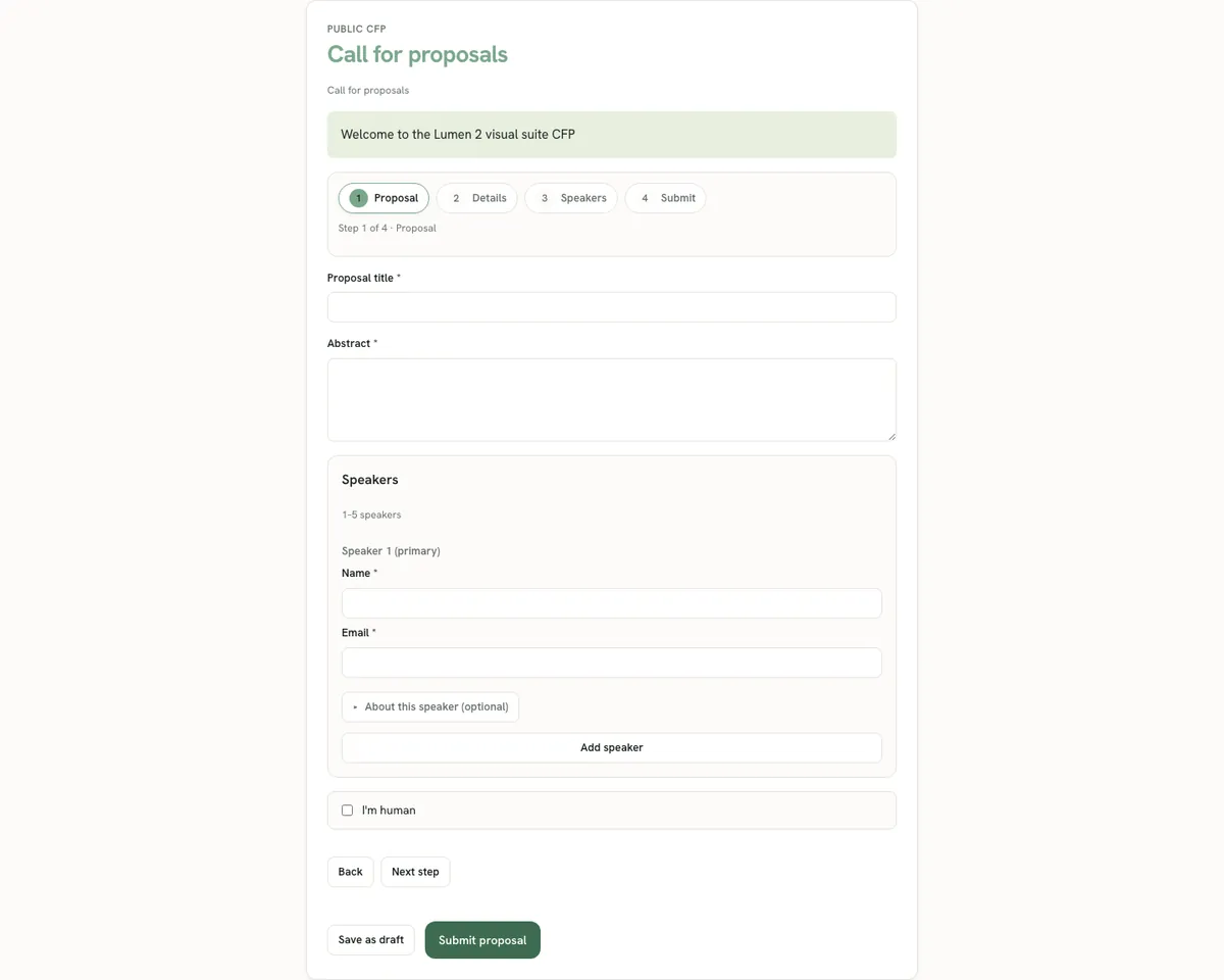 Public CFP proposal form as submitters see it